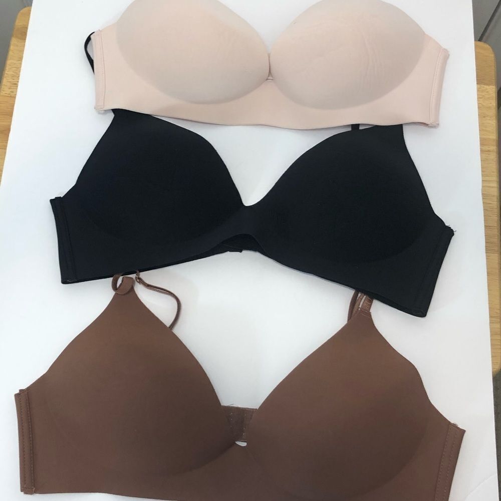 Vince Camuto pink, brown and black 38C bra bundle - Picture 2 of 15